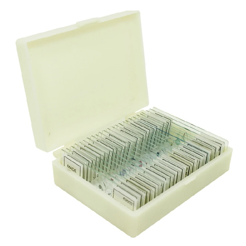 Professional 25PCS Prepared Glass Microscope Slides Educational