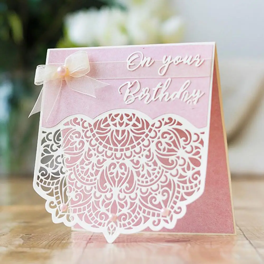 

Lace Border Frame Metal Cutting Dies DIY Scrapbooking Emboss Paper Photo Cards Stencil