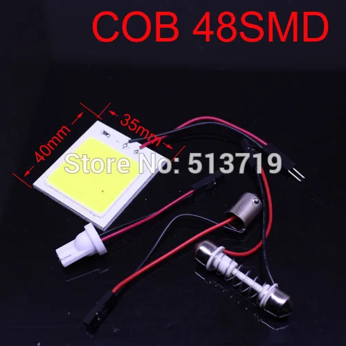 Wholesale Free shipping 1X 6W COB Chip 48 led LED...