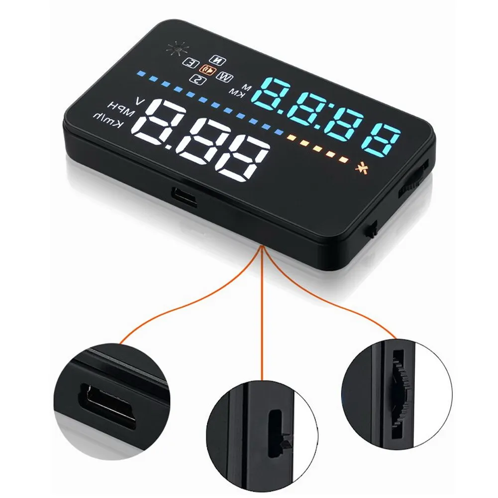 VODOOL Universal Auto HUD A3 35 zoll Bildschirm GPS Kopf Up Display Mit Tachometer Kmh/MPH Auto Ala