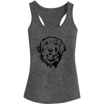 

Womens Golden Retriever Fitness Workout Racerback Tank Tops
