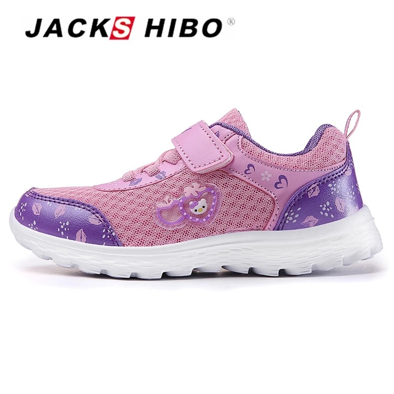 

JACKSHIBO New Girl Sneakers Autumn Shoes for Children Breathable Casual School Cute Sneakers Running Outdoor Sneakers Flat shoes