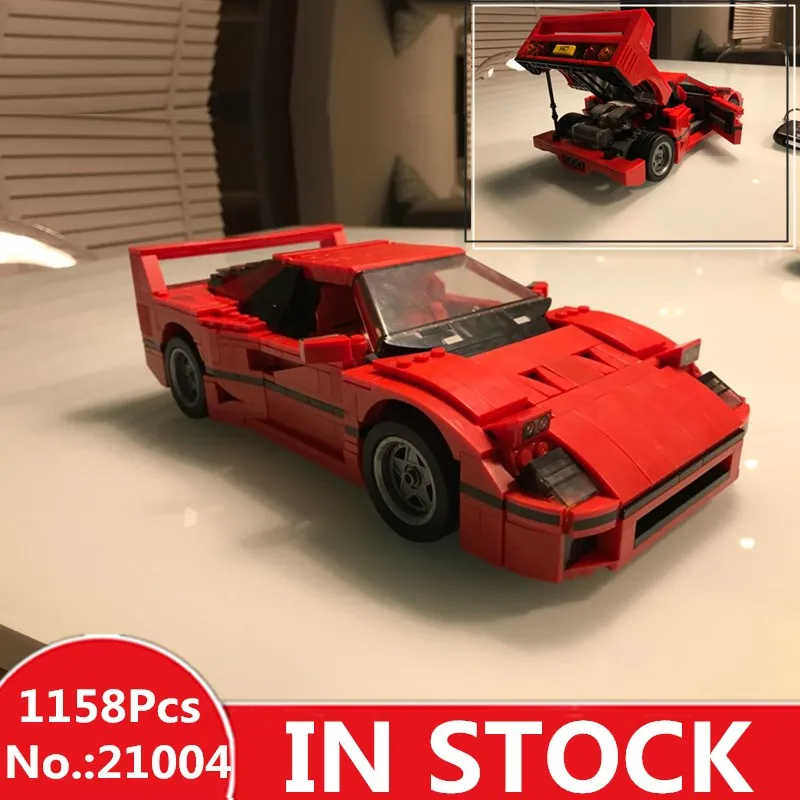 

IN - STOCK Free Shipping 1158pcs NEW LEPIN 21004 F40 Sports Car Model Building Kits Blocks Bricks Compatible 10248 Boys Gift