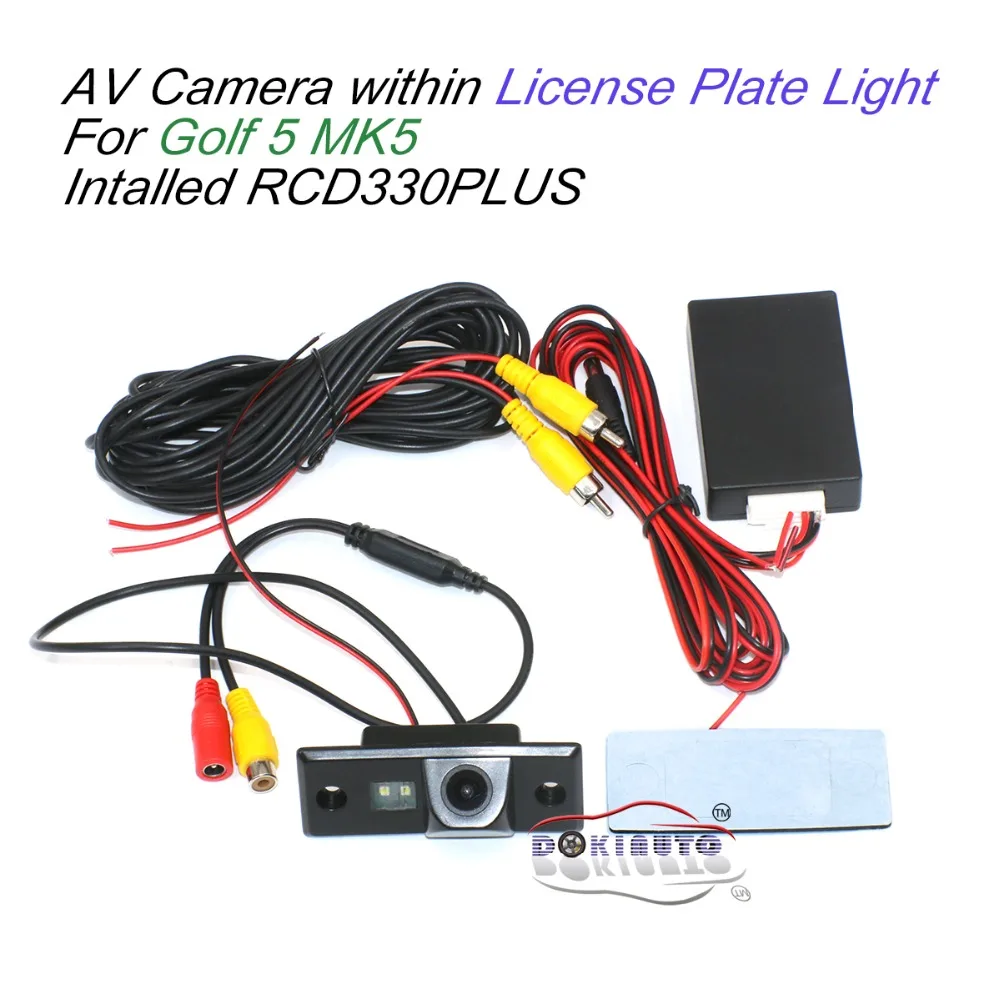 RCD330 PLUS 187A 187B AV камера заднего вида в номерном знаке для VW Golf 5 MK5 V | Автомобили и