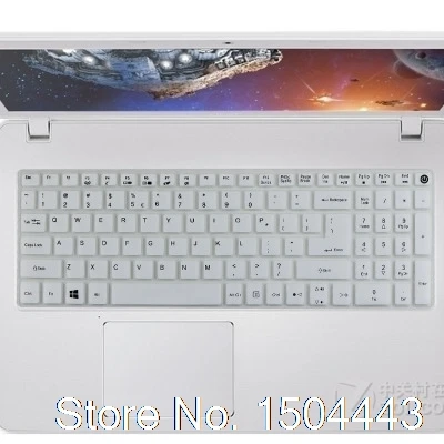 Для acer Aspire EX2511G T5000 K50 E5-573G E15 F5-572G E5-552G 15,6 дюймов чехол для клавиатуры ноутбука Защитная крышка - Цвет: Белый