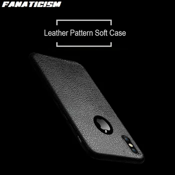

1000pcs Ultra-thin Leather Pattern Texture Phone Cases For iPhone XR XS Max X 6S 7 8 Plus Luxury Soft TPU Comfort Back Cover
