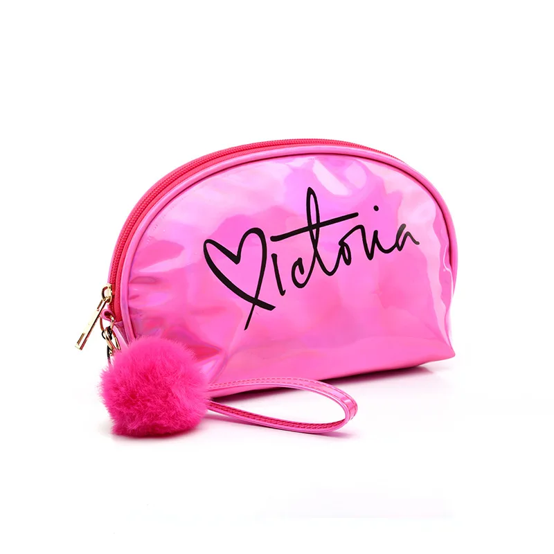 

2019 New Casual Makeup Bag Travel Women Make Up Bags Zipper PVC Letter Fashion Women Travel Organizer Cosmetic Bags 6 Colors