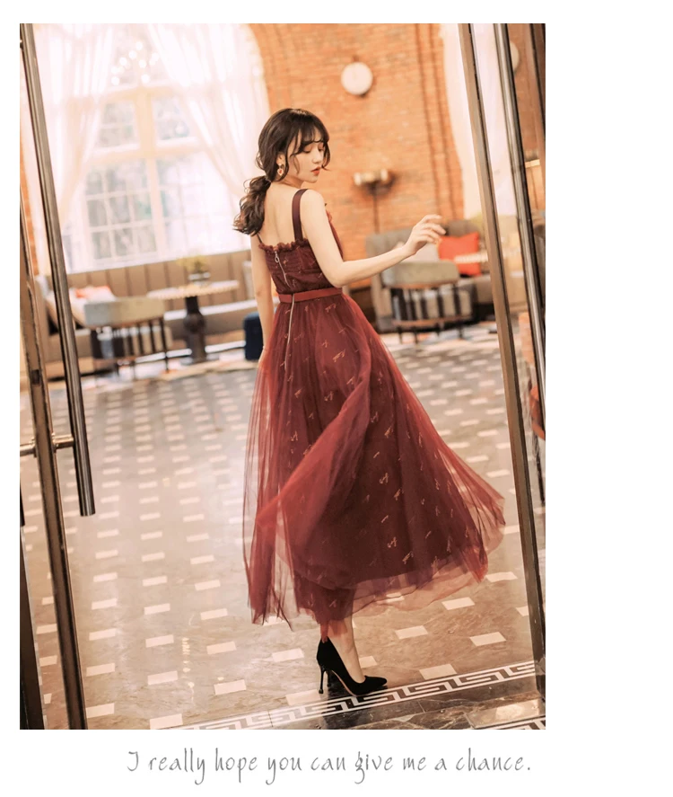 Yi Lin Kay Лето Новая мода подиум Вышивка Тюль Мини-Платье на бретельках высокая талия на шнуровке длинное платье Vestido