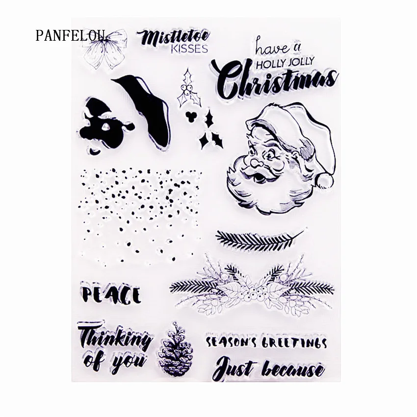 

PANFELOU Thanksgiving old man Transparent Clear Silicone Stamp/Seal DIY scrapbooking/photo album Decorative clear stamp sheets