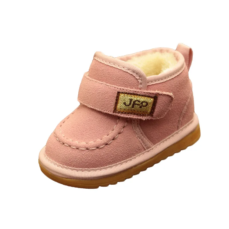 

2019 Winter Cute Suede Baby Girls Snow Boots Infant Toddler Boys Shoes First Walkers Baby Moccasins Kids Booties
