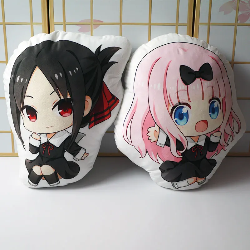 Kaguya sama Love Is War фигурка Подушка игрушка Shinomiya Fujiwara Chika короткая плюшевая Мягкая