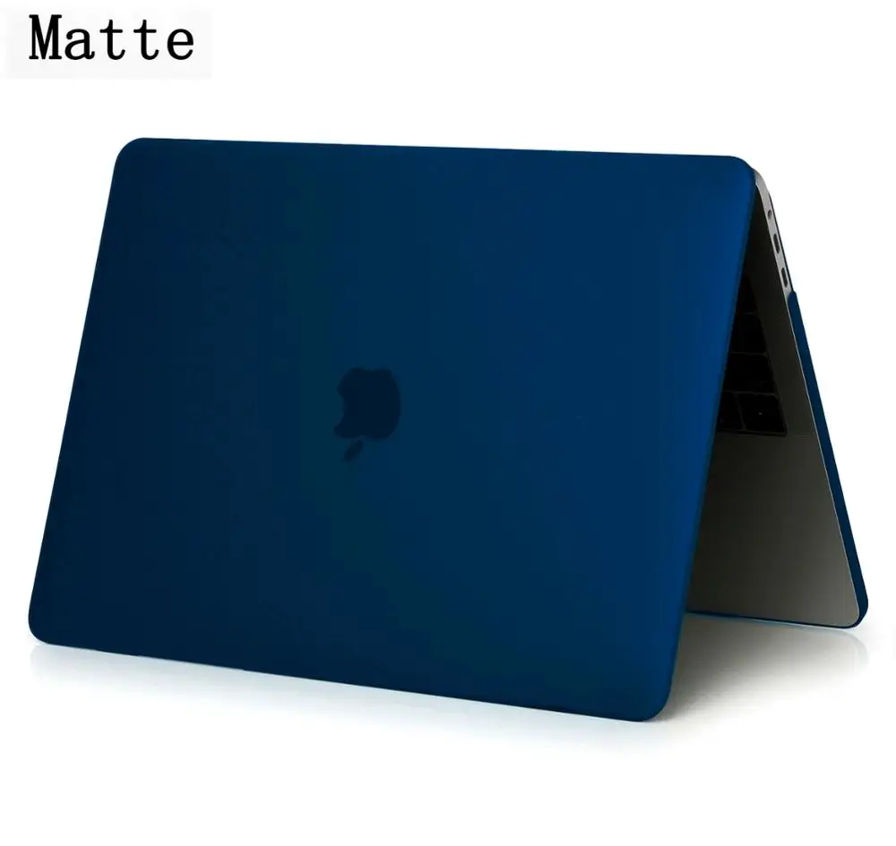 Модный Индивидуальный чехол для ноутбука MacBook Air 13 Pro 13 retina 11,6 12 13,3 15,4 дюймов с сенсорной панелью ID A1932 - Цвет: Matte mu dan Blue