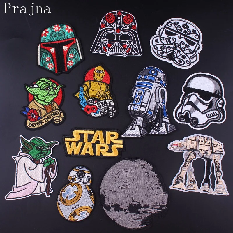 

Prajna Morale Star Wars Patch Iron On Embroidered Patches For Clothes Sickers Ironing Patches On Clothes Stripe Applique Badges