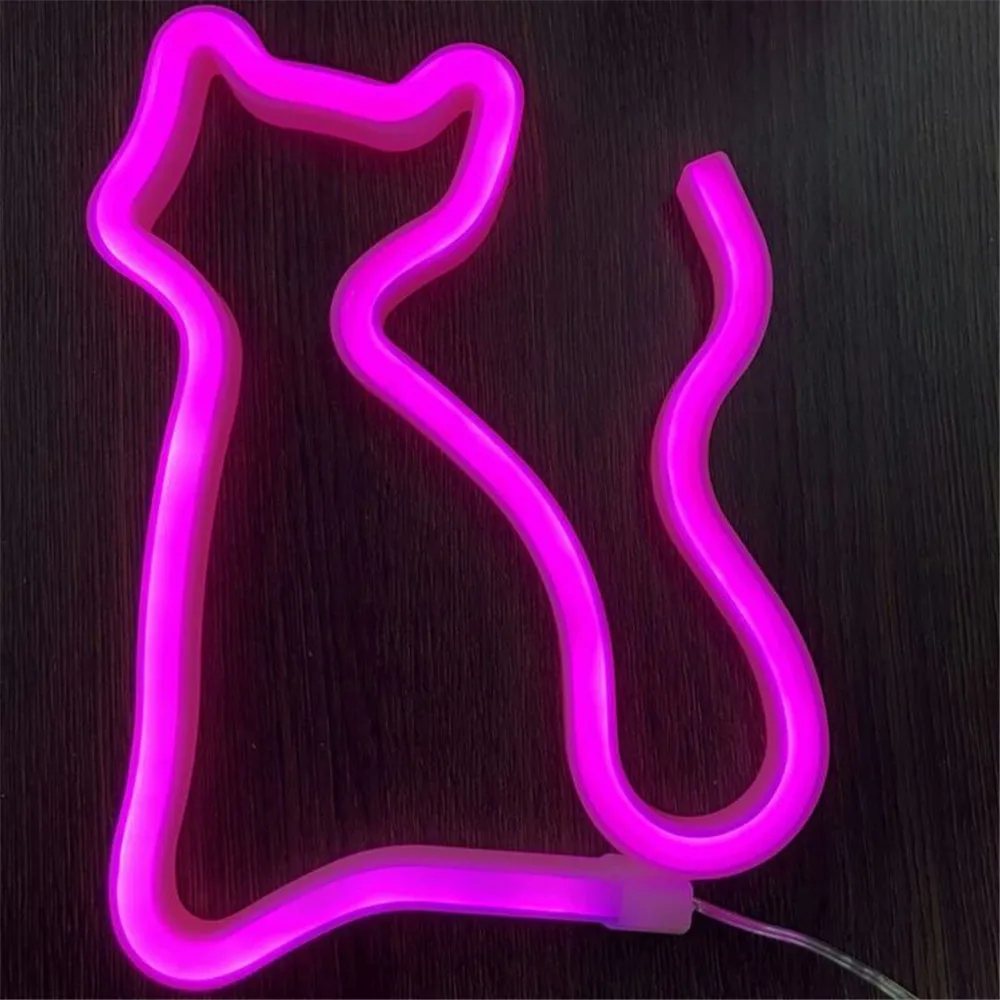 

USB Charging Neon Lamp Holiday Light Animal/Fruit Shaped LED Light Night Light Home Festival Wedding Decor