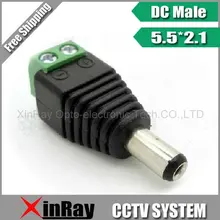20pcs/lot CCTV BNC accessories Professional male DC Power converter for CCTV security cameras AC14