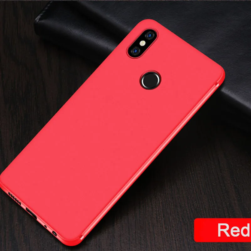 CAPSSICUM ультра-тонкий мягкий матовый чехол для Xiaomi Redmi Note 5 Чехол s TPU гибкий тонкий гелевый Чехол Note5pro для Redmi Note5 Pro - Цвет: Красный