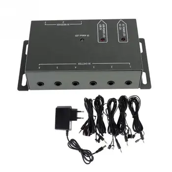 

IR Remote Extender Transponder 1 Receiver 4 Emitters Infrared Repeater Hidden System Kit
