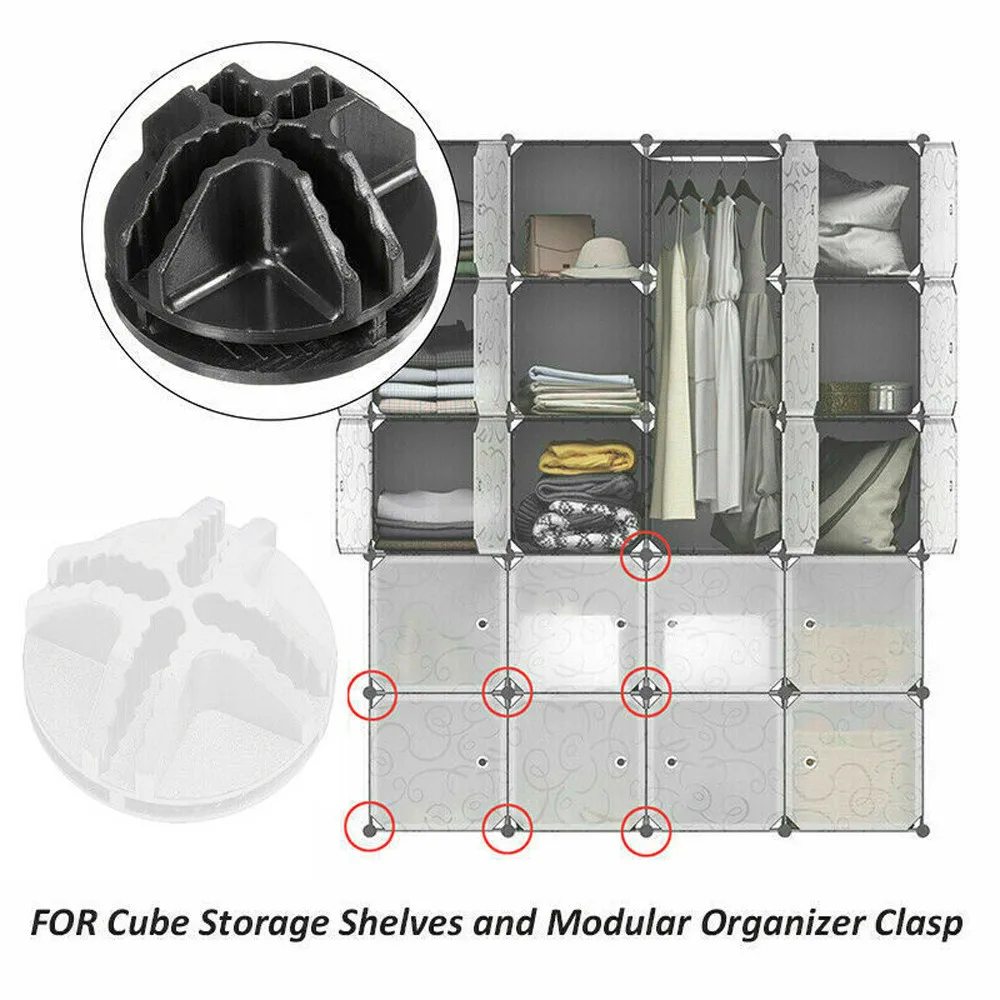 Кубик DIY модульный шкаф Органайзер черный/белый платяной шкаф стойка полка для одежды шкаф для хранения крест застежка прочно соединен#605g20