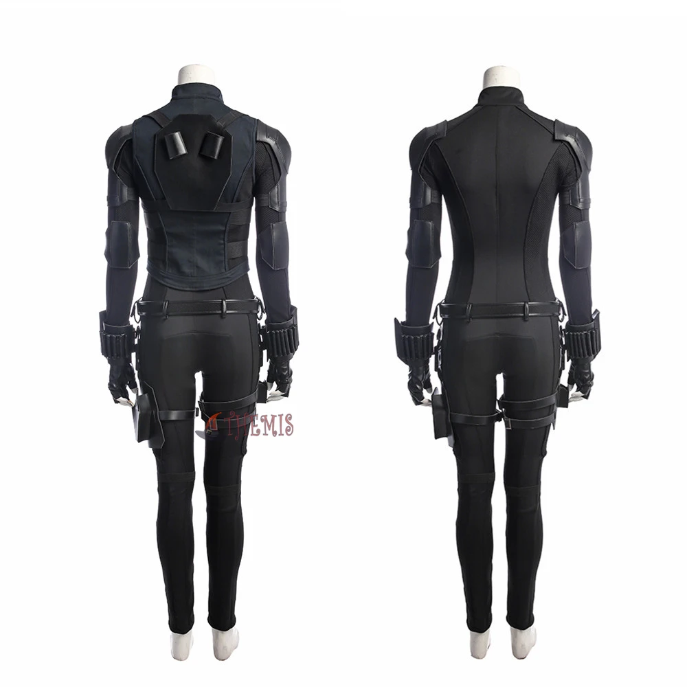 Hot Avengers Infinity War Black Widow Cosplay Costume Natasha Romanoff Costume Dress For Halloween Party Full Set custom made