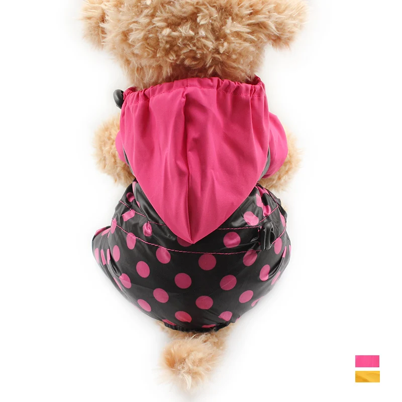 

Armi store Dot Pattern Dog Raincoats Dogs Hat Windproof Waterproof Raincoat 6161003 Pet Clothes Supplies XS S M L XL
