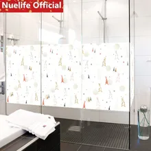 40x100 см милый кролик из мультфильма узор стеклянная пленка кухня детская комната туалет, балкон Окно Дверь офис Непрозрачное стекло пленка N4