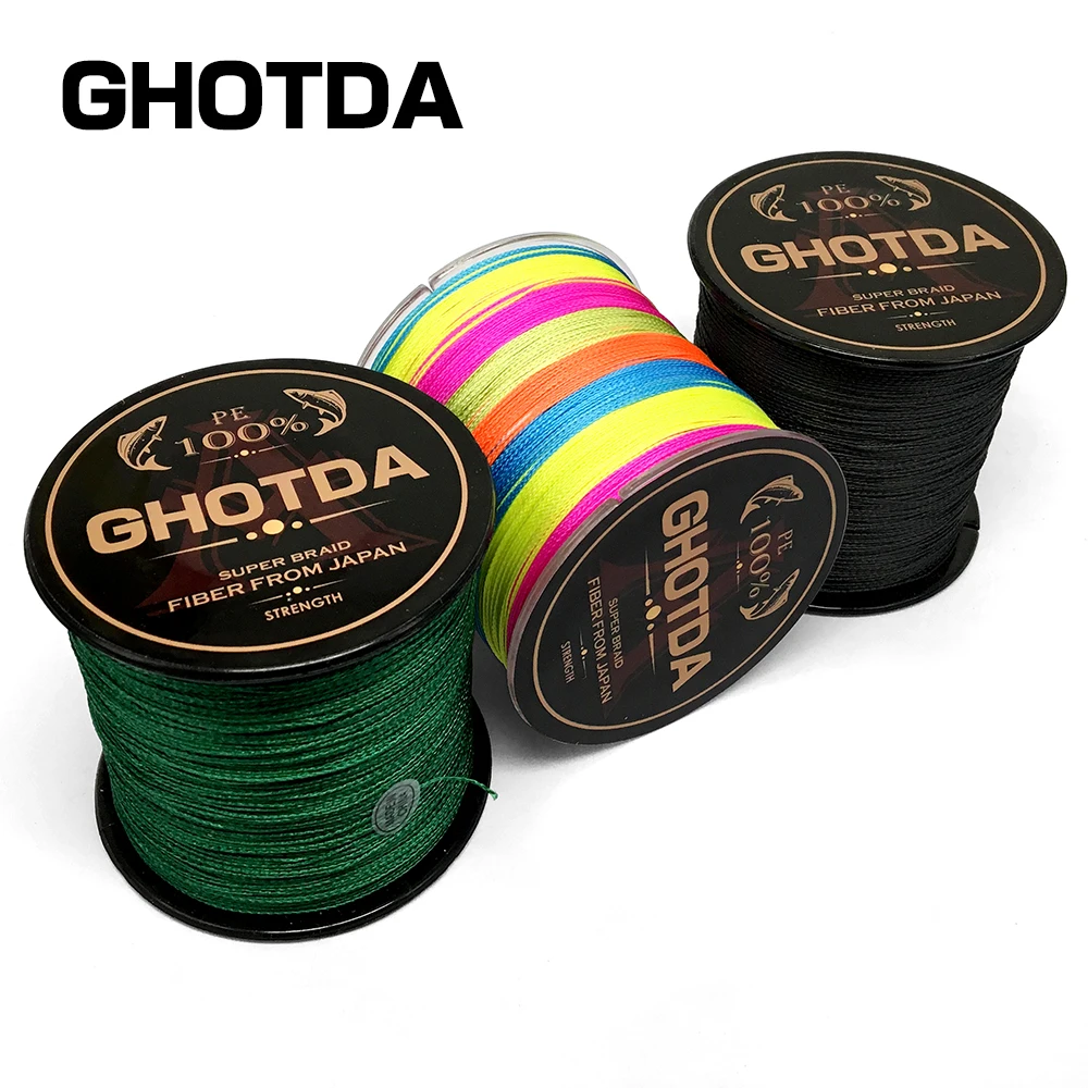 HighPower العلامة التجارية سلسلة 300 متر PE مضفر خط الصيد 4 فروع 10LB 12LB 18LB 28LB 40LB 50LB 60LB 80LB المتعددة الشعيرات الصيد خط
