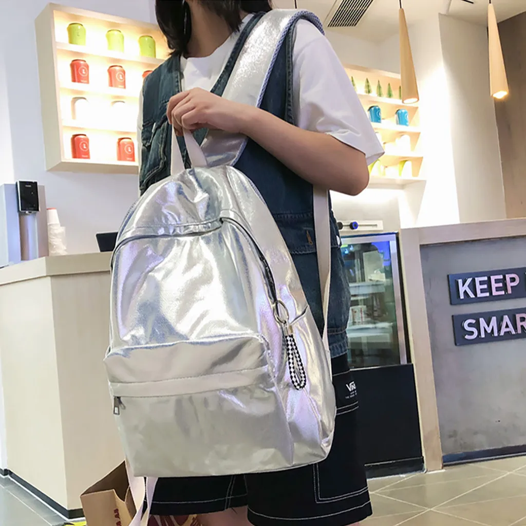 Новинка, Модный женский студенческий рюкзак, однотонный, вместительный, для путешествий, для пары, высокое качество, кожзам, женский рюкзак, 719