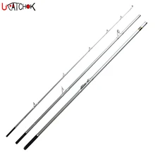 4.2M KW Guides 100-250g lure Weight 3section carbon fiber H power fast action surf carp rod beach far shot long casting rod