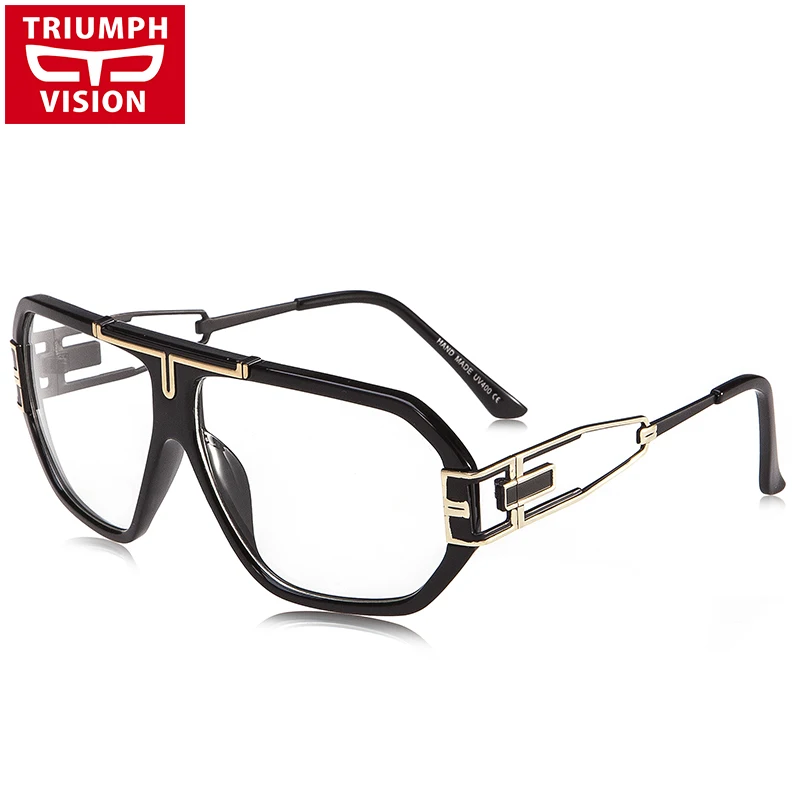 TRIUMPH VISION 2018 Optical Eye Glasses No Degree Big Frame Male Square ...