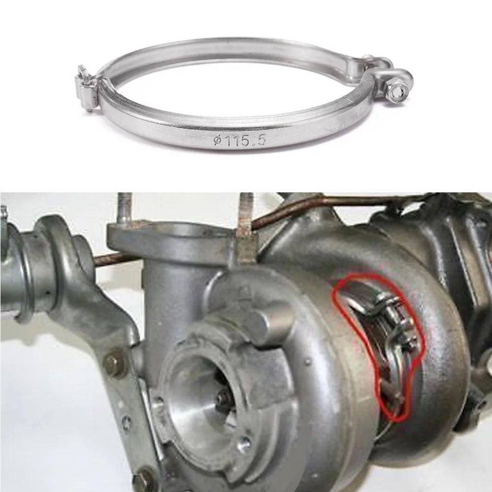 Турбокомпрессор V Clamp 115 5 мм для Mitsubishi MHI TD08 / T51R Turbo EP HFQ1155|turbo| |
