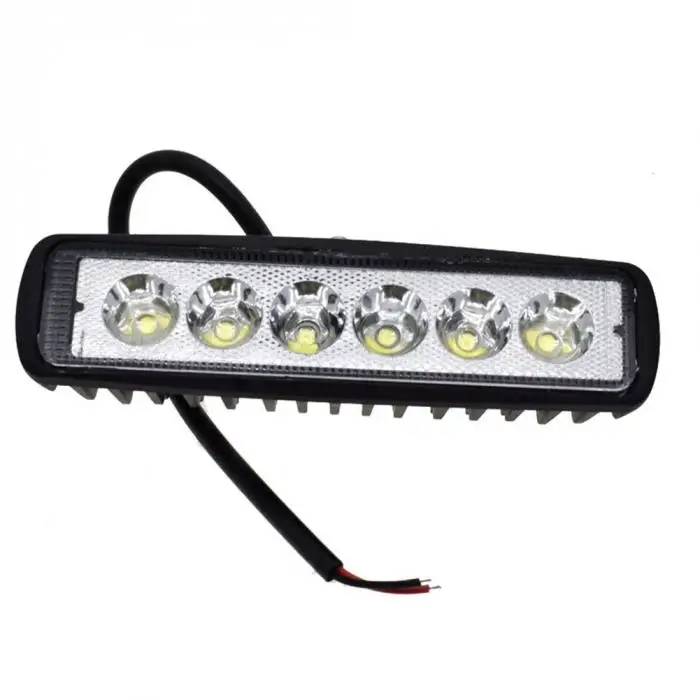 Fazer a Promoção! Barra de Luz Condução da Lâmpada Mais Novo 12v 7500k Led Trabalho Nevoeiro Fora Alto Brilho Suv Carro Caminhão 18w 0.15a 1800lm 3 Barra de luz/Luz de trabalho