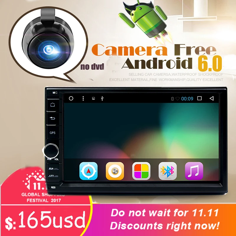7 2Din 1024 600 Android 7 1 font b Car b font Tap PC Tablet 2