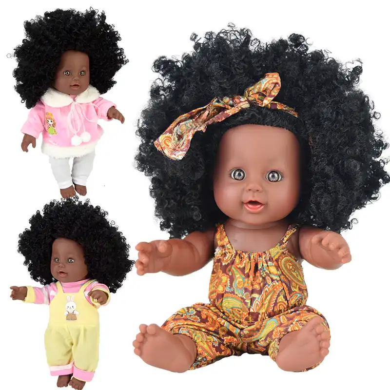 black baby dolls with long hair