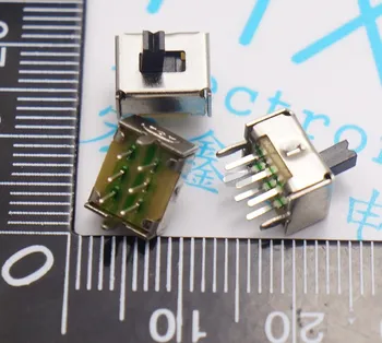 

200pcs Toggle Switches SS22D07 double toggle switch push switch 6 foot 2.0mm pitch two position handle 4MM