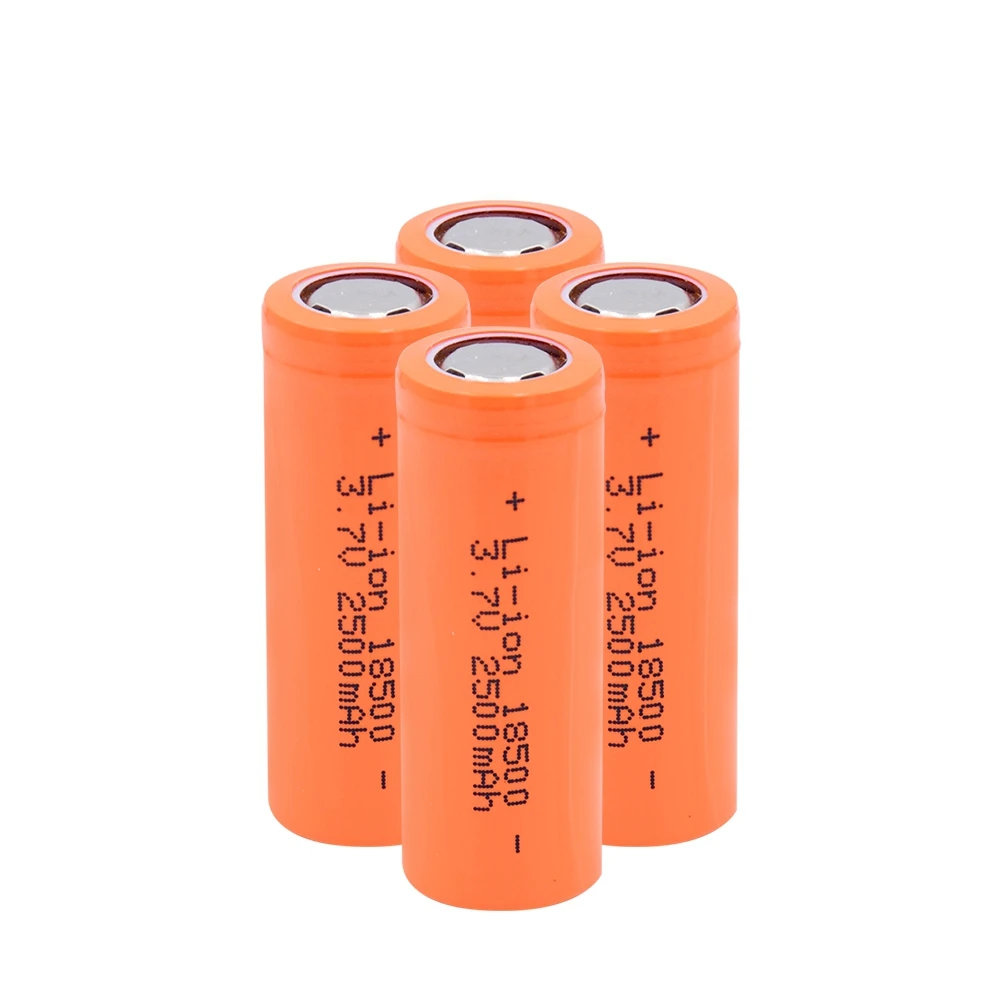 1/2/4 шт. Перезаряжаемые 3,7 V 18500 2500mAh литий-ионные аккумуляторы для е-байка RC игрушки светодиодный фонарь фонарик Vape