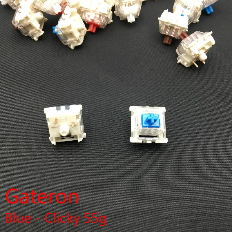 Gateron-Interrupteurs SMD pour clavier mécanique, 3 broches, échange à chaud, RVB, noir, rouge, marron, bleu, clair, vert, jaune, adaptés pour GKÉgalement GK64, RK68