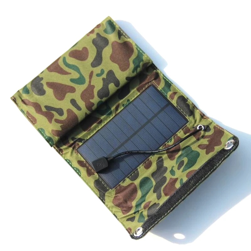 BUHESHUI 10 Вт 5 В портативное складное солнечное зарядное устройство для путешествий, водонепроницаемая Солнечная перезаряжаемая складная сумка зеленого цвета