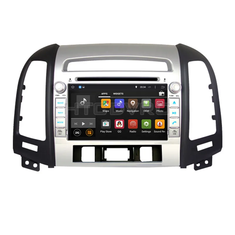 Cheap YMODVHT 7inch 4G Octa Core Android 9.0 7.1 Car DVD GPS for Hyundai Santa FE 2006 2007 2008 2009 2010 2011 2012 Auto RDS Radio 3