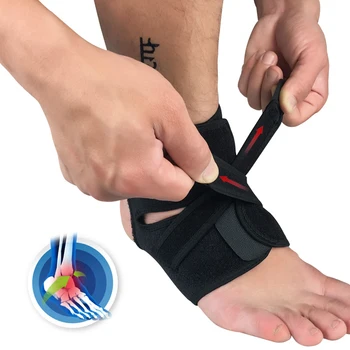 1Pcs Enkel Gewichten Brace Ondersteuning Enkelbandje Gym Sport Veiligheid Hoog-elastische Verstelbare Compressie Bandages Basketbal Protector