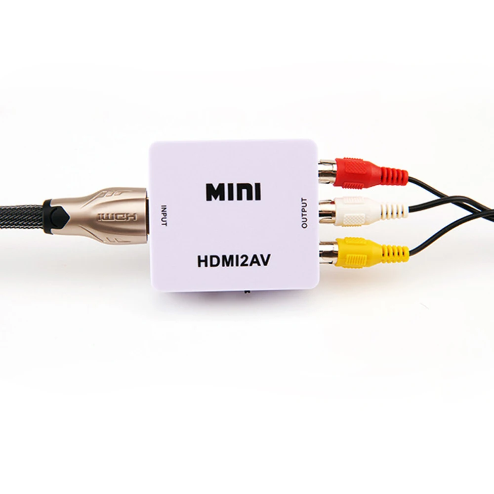 Для PlayStation 4 PS4 HDMI2AV HDMI в AV/rca hd конвертер адаптер AV 1080P черный и белый|Запасные части|
