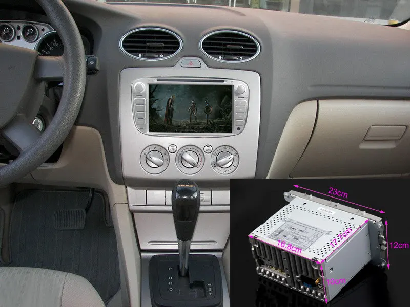 Clearance HOT HD Quad Core Android 8.1.1 Auto Car DVD GPS for Ford Focus 2008-2011 A9 Dual Core 7" 2 Din with 8GB TF Card 2017 New sales 2