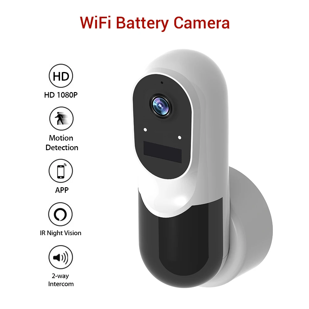 

HD 1080P Cloud Storage Wireless IP Camera Two Way Audio PIR Motion Detect Home Security CCTV Wifi Mini Camera Baby Monitor