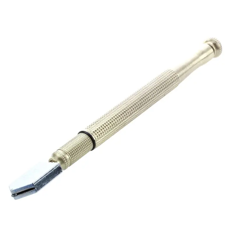 Золотистый металлический непроскальзывающая ручка подача масла Стекло резак 10 мм-20 мм