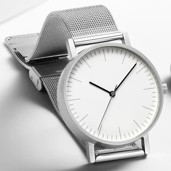 

Top Luxury Brand Mens Watches 2019 New Ultra-thinSimple Style stainless steel Couple Quartz Watch Relogio Masculino Women Clock