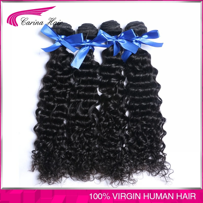 

Brazilian Deep Wave Unprocessed Brazilian Virgin Hair 4 bundles Deep Wave Human Hair That Can Be Dyed Cheap Brazilian Hair