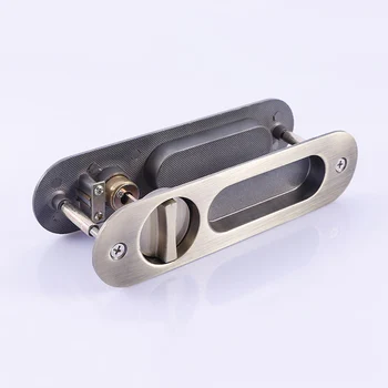 

Invisible Door Locks Handle Double-sided Durable for Sliding Barn Wooden Door DTT88
