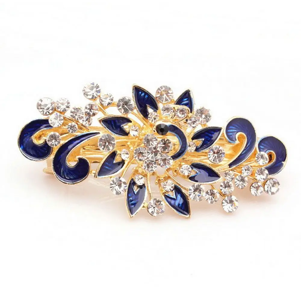 1PC Colorful Fashion Peacock Hairpin Women Girl Cute Shinning Crystal Rhinestones Peacock Hairpin Hair Clip Hair Accessories 1PC Colorful Fashion Peacock Hairpin Women Girl Cute Shinning Crystal Rhinestones Peacock Hairpin Hair Clip Hair Accessories