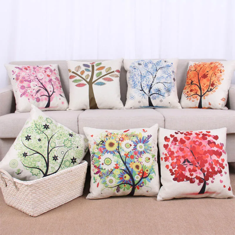 pastoral style fashion design cushion cover 19 colors home decor throw pillow covers square 45x45cm sofa