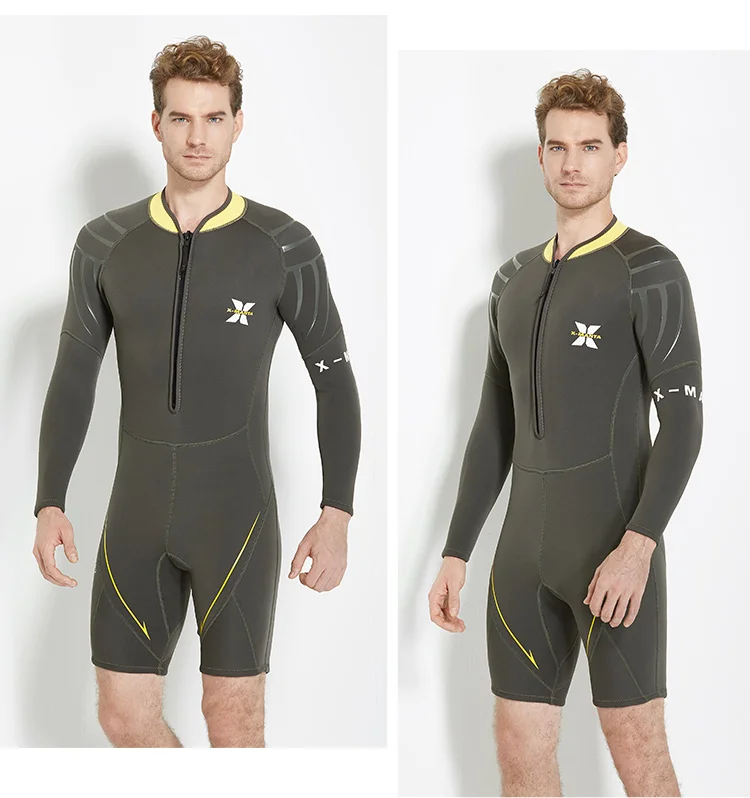 DIVE&SAIL 3MM Neoprene Winter Scuba Diving Suits Swimwear Men Anti Cold Warm Snorkeling Spearfishing BodyBuilding Beach WetSuits