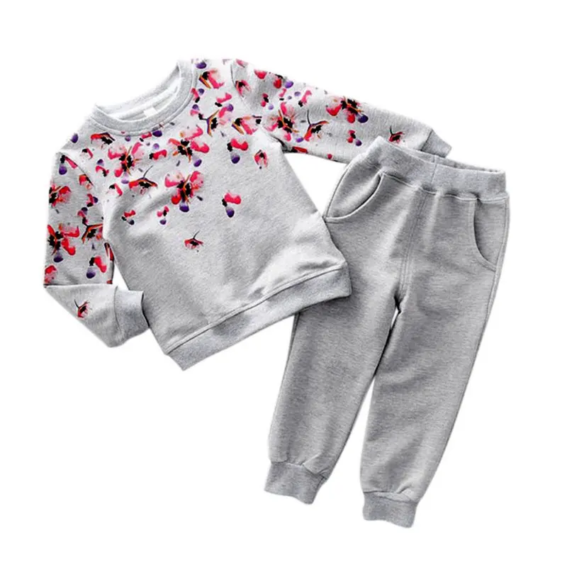 

Kids Baby Girl Toddler Sweater Top Sweatshirt with Pant Suit Outfit Clothing Set 2-7Y
